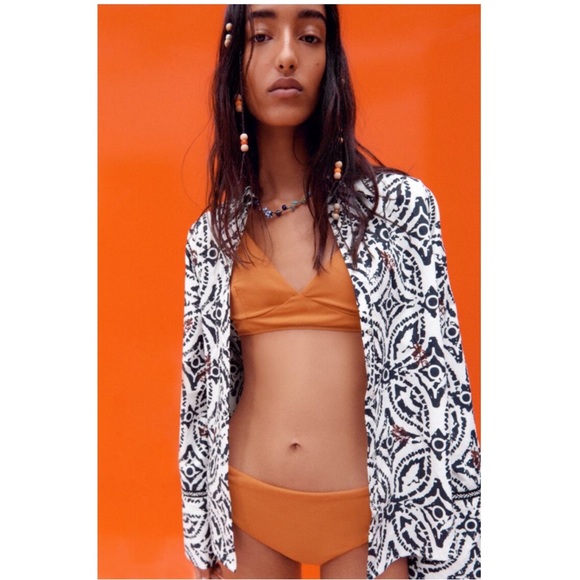 Zara Printed Embroidered Shirt - Picture 4 of 11